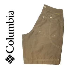 Columbia Lt Brown Unisex Hiking Shorts Youth Size 10